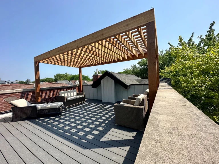 Sophisticated pergola structures enhancing Chicago's outdoor spaces