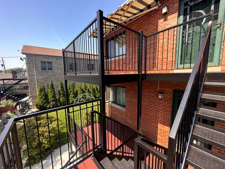 Chicago Metal Porch and Metal Stairs Outdoor