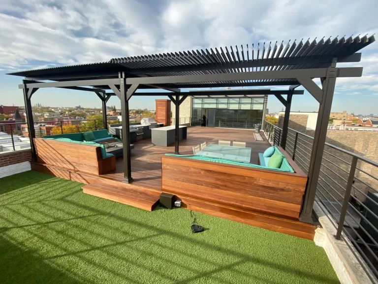 Chic rooftop decks in Chicago, ideal for gatherings